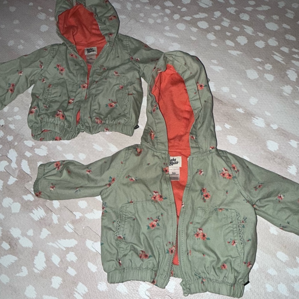 Floral Kids Jacket with Hood